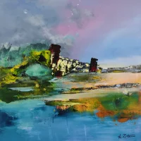 Vestige #1 Acrylique sur toile 80 x 80cm Vendu